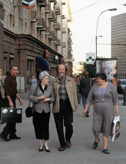 Наталия и Александр Солженицыны в Москве. 1994 г.