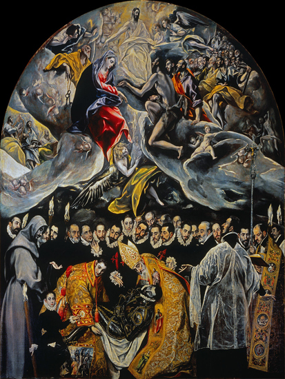 «Погребение сеньора Оргаса». Эль Греко. 1586–1588. Церковь Сан-Томе (Толедо)