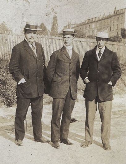 Дягилев, Нижинский, Стравинский в 1913 году. Фотограф и место съемки неизвестны