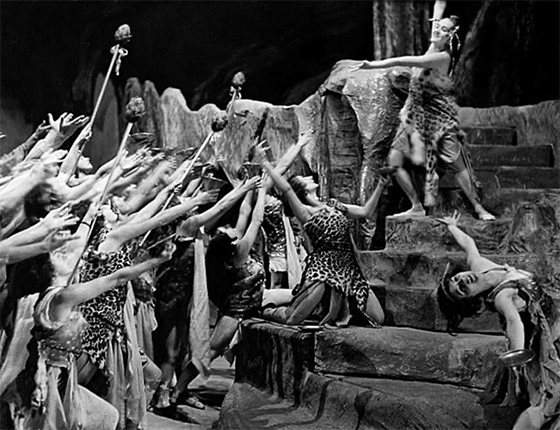 Балетная сцена «Грот Венеры» из оперы «Тангейзер». Хореография Рудольфа фон Лабана<br>Байротский фестивальный театр. 1930