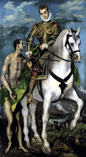 Эль Греко. Святой Мартин и нищий. 1597—1599 гг.